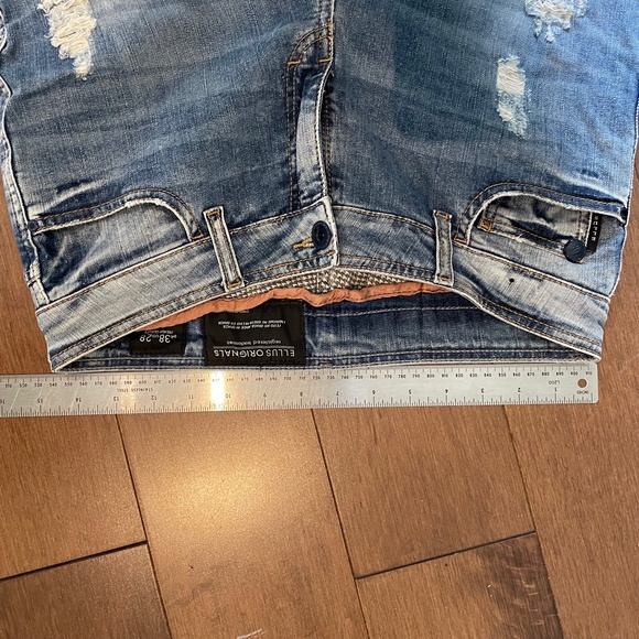 Ellus Originals Medium Blue straight Ripped Jeans - Picture 3 of 7